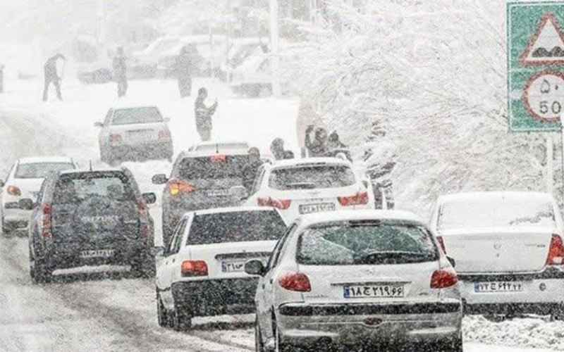  ترافیک در ورودی تهران؛ کدام جاده‌ها برفی و بارانی هستند؟ 