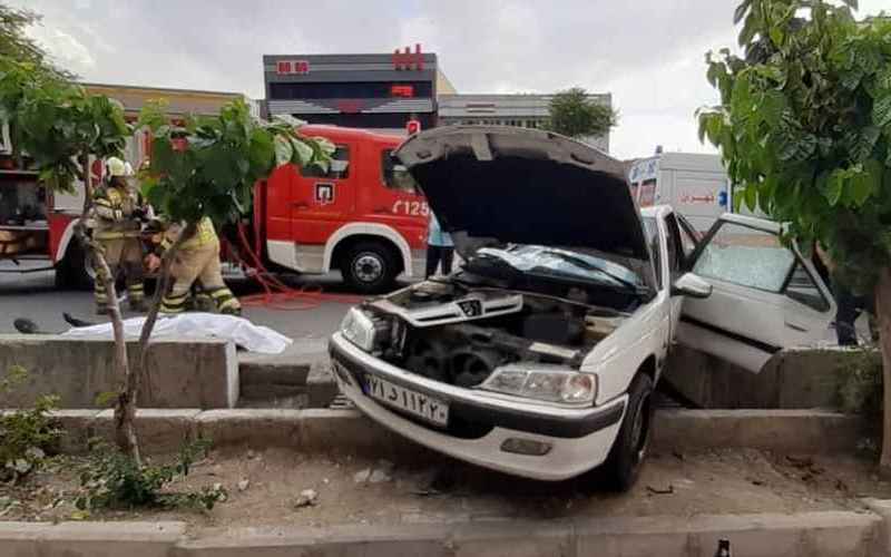 تصادف هولناک پژو پارس با پژو 206 در جاده هندیجان / زن جوان در کنار شوهرش تسلیم مرگ شد 