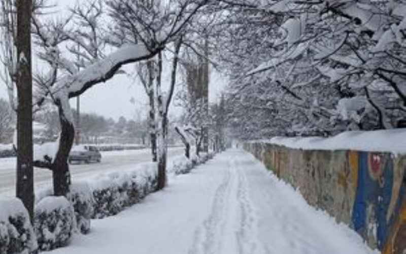 بارش برف و باران در چند استان