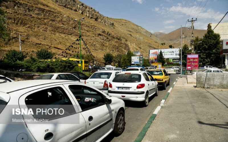 ترافیک نیمه سنگین در جاده چالوس و آزادراه تهران ـ شمال