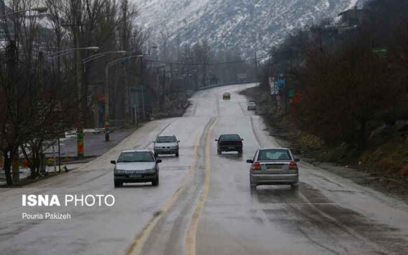 برف و باران در جاده‌های ۲۵ استان/ ترافیک روان جاده‌ها در ساعات پایانی سال ۱۴۰۲