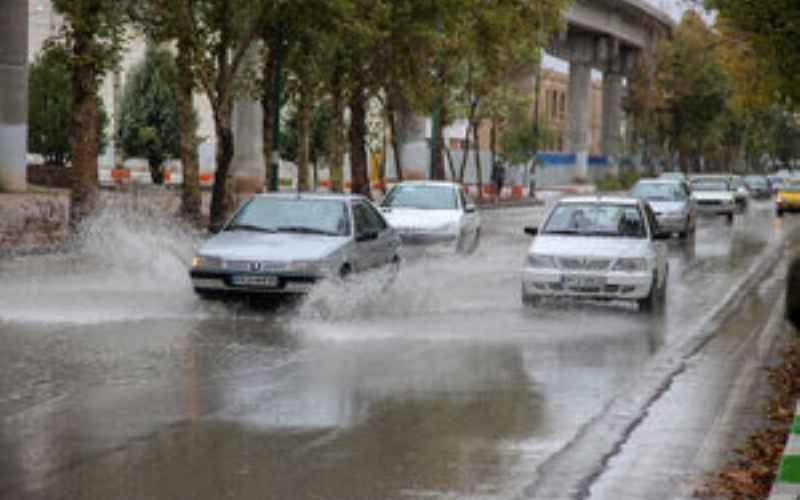 بارش شدید باران در ۱۴ استان