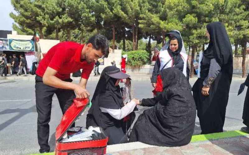 امدادرسانی به بیش از ۶۰۰۰ نفر در مراسم تشییع ۷ استان